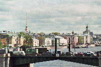 Petersburg (Blick vom Seehafen in die Stadt) - zum vergrößern anklicken